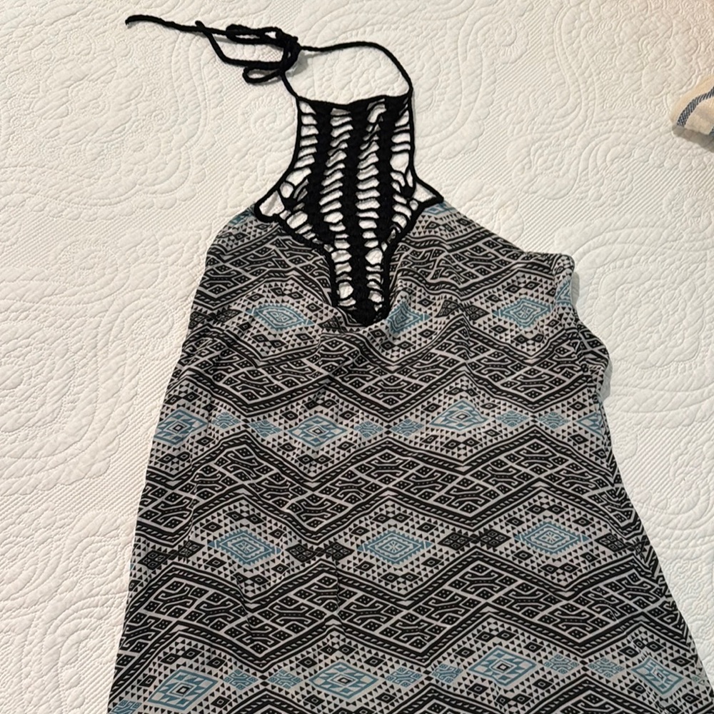 Acacia silk Halter dress
